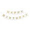 Happy Birthday Banner with Glitter Gold Letters Party Garland Decoration